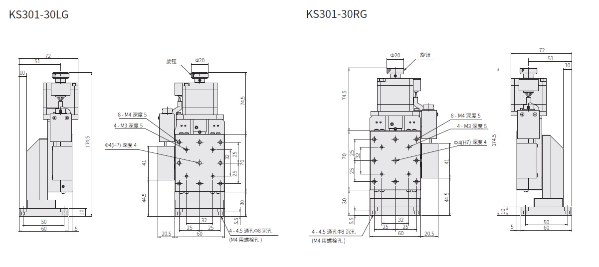 駿河精機 SURUGA SEIKI 自動直動滑台 KS301-30LG KS301-30RG