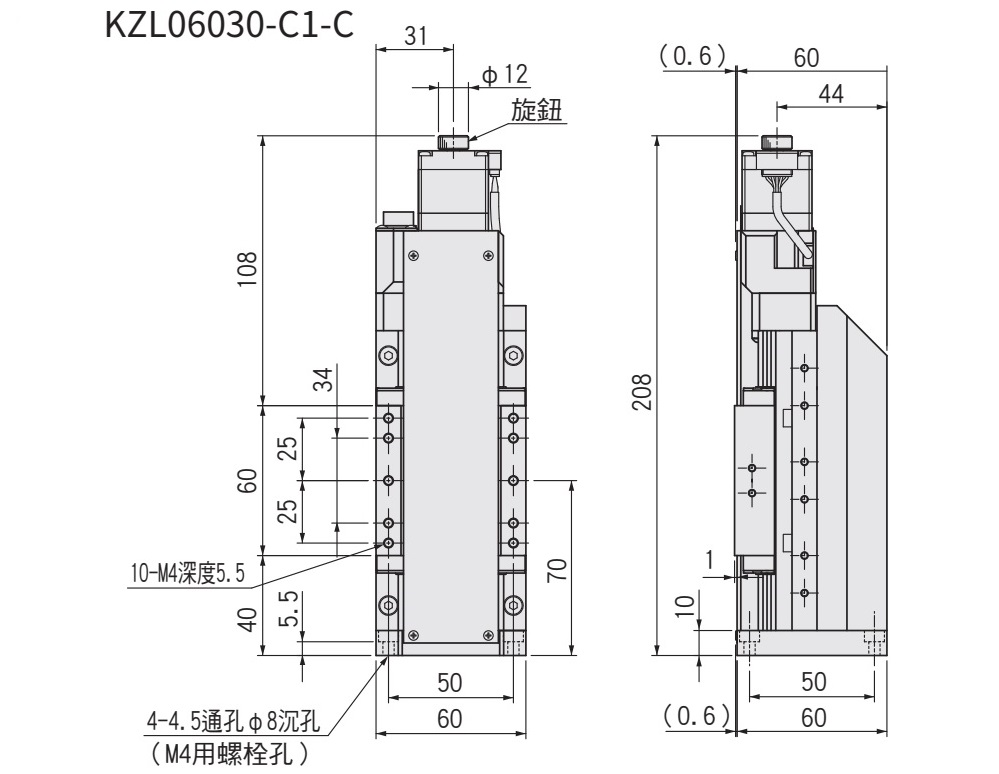 SURUGA SEIKI 駿河精機 _ 自動直動滑台 _ 自動直動Z軸 _ 產品介紹CAVE-X POSITIONER KZL (遮蓋型)系列 KZL06030-C1-C